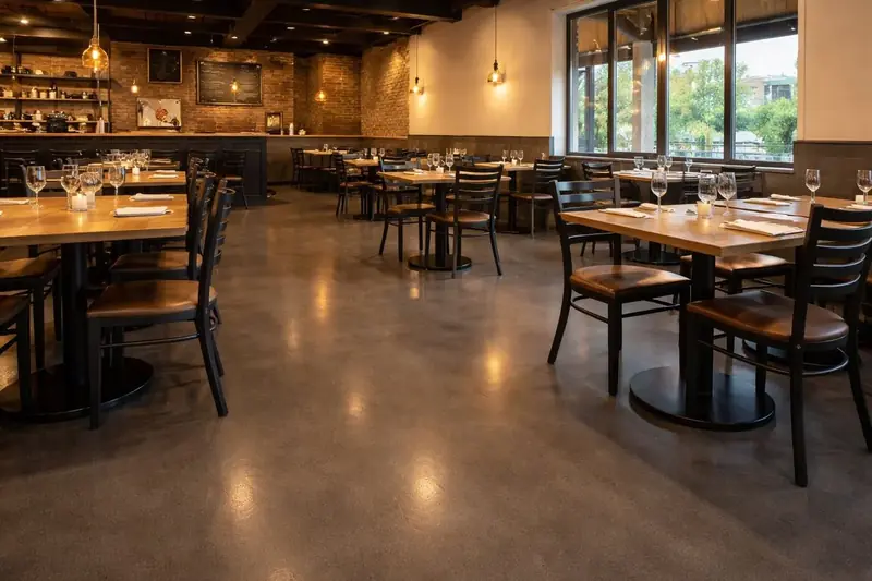 Commercial epoxy floor restaurant Duval County FL