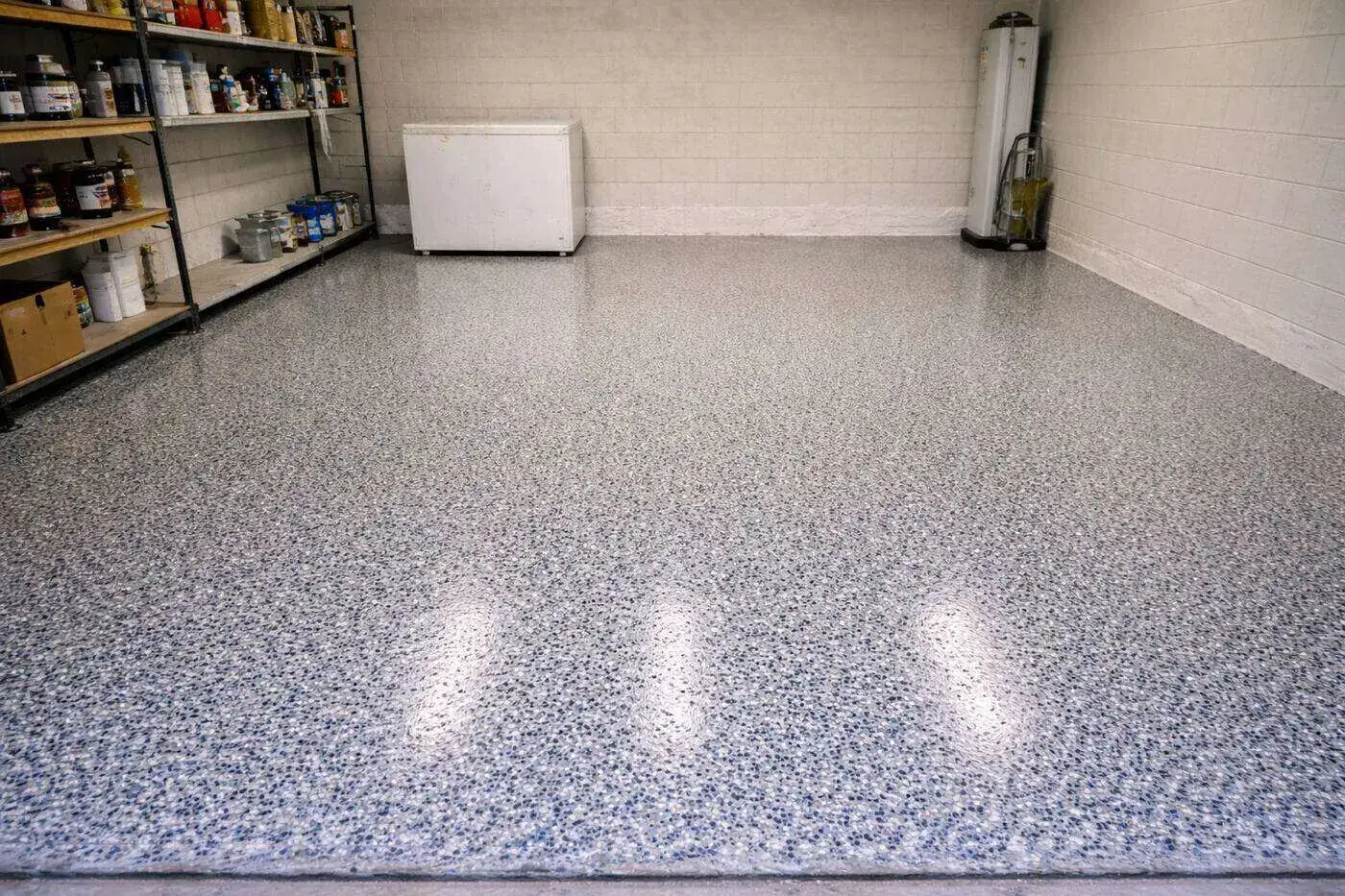 Garage floor after epoxy Duval County