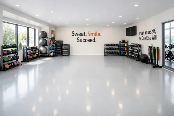 Commercial epoxy floor auto shop Duval County Florida