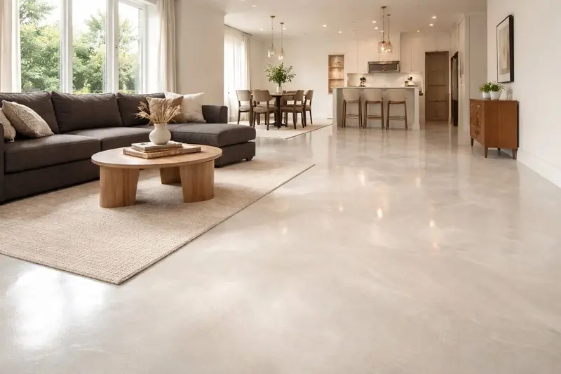Residential metallic epoxy floor Duval County Florida