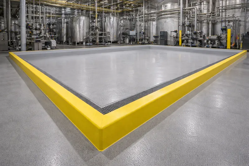 Urethane cement floor coating for industrial facility in Duval County