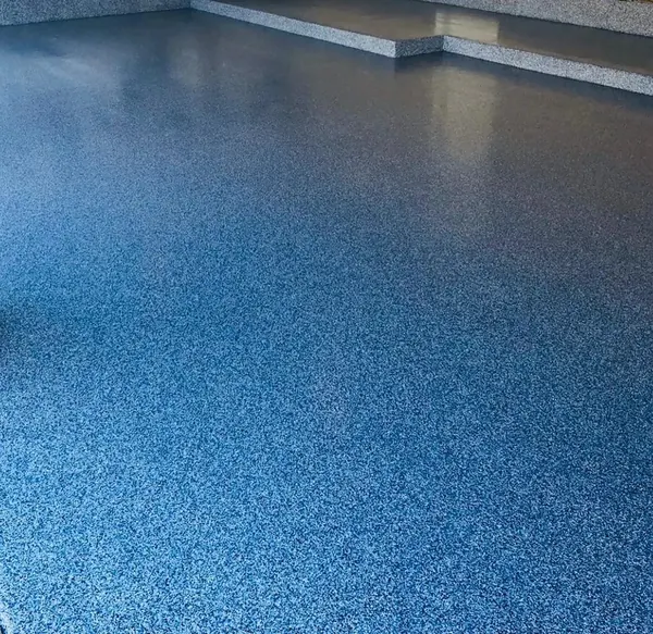 Residential blue flake epoxy coating Duval County